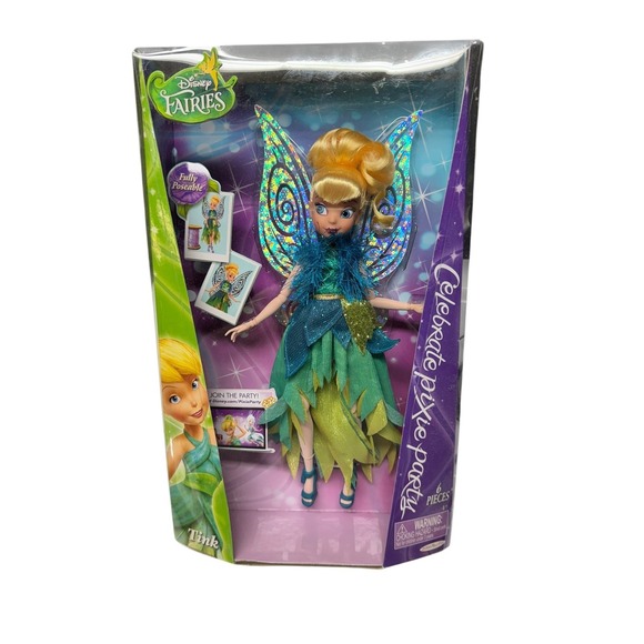 Jakks Pacific Other - Disney Fairies 2013 Celebrate Pixie Party Doll Tinkerbell 10" HTF